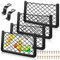 Storage Nets for Campervans,2Pcs Cargo Net Car Storage Net Campervan Van Storage Solutions with Plastic Frame Elastic Mesh Bag Organizer Pocket (36 * 18cm)