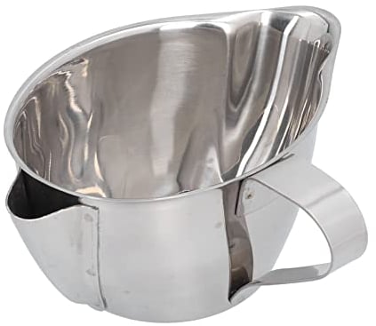 ZPSHYD Oil Fat Separator Bowl, 500ml Stainless Steel Grease Separator, Healthy Lifestyle for Kitchen Gravy Family, Restaurant, Easy to Clean