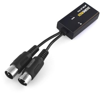 summina 5 Pin MIDI Adapter MIDI to Wireless BT 5.0 Adapter MIDI IN MIDI OUT Anti-interference MIDI Device for Digital Pianos Electronic Pianos MIDI Keyboards