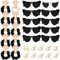 JGA Brillen Team Braut Haargummi Herz Sonnenbrille Bride Partybrille Set 10 Herzförmige Brille 10 Haargummi 10 Aufkleber JGA Deko Accessoires für Junggesellinnenabschied 30 Stück