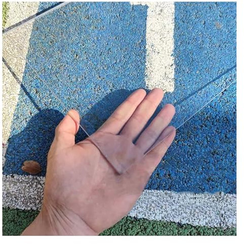 ZLRBN Policarbonato Placas Transparente, Marquesina Puerta de Entrada con Protección UV, Tablero de Resistencia para PC, Grosor de 1,5mm, Se Puede Personalizar (1.56x1m/5.1x3.3ft)