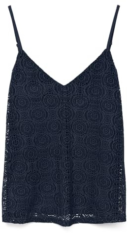 VERO MODA Damen Vmmaya Singlet Top JRS SPE, Navy Blazer, Small