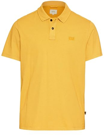 camel active Herren Kurzarm Poloshirt aus Reiner Baumwolle Orange, Menswear-XL