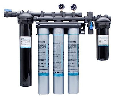 Wasserfilter unter der Spüle, Kommerzielles Wasseraufbereitungssystem, Wasserfilter mit Durchfluss, großer Wasseraufbereiter von guter Qualität für Ihre Küche, Ihr Badezimmer, Ihr Wohnmobil oder