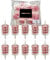 Tek Automotive Diesel Fuel Filter 10 Pack - Universal Inline Fuel Filter for 6mm & 8mm Pipes, Ideal for HGV, Forklifts & Garden Equipment