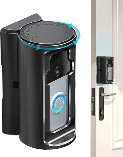 Ring Doorbell Mount,Ring Camera Holder Bracket - Ring Door Mount No Drill, Anti-Theft Ring Doorbell Case for Houses, Apartments, Businesses