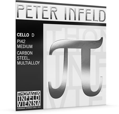 Thomastik Peter Infeld D-Saite für Cello 4/4 Medium Karbonstahl-Kern, Multi Alloy umsponnen - PI42