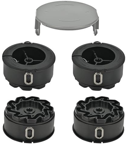 Flaveano Strimmer Wire for Bosch UniversalGrassCut Grass Trimmer, 4 Strimmer Spools and 1 Cover