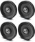 ULZOZN 115MM/4.5in Pulley Wheel for Home Gym Cable Machine Pulldown Smith Machine Lifting System Garage, Gym Pulley, Universal Gym Nylon Bearing Pulley Attachment 4pcs