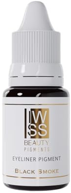 Lidstrich PMU Pigment Black Smoke schwarz, PMU Set, IWSS Beauty 6 ml, PMU Farbe, Tattoo Farben, Tattoo Pigmente, REACH Pigmenet, Micro Pigment, Permanent makeup Pigment, PMU Zubehör.