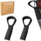 2pcs Handle Compatible with Air Up Water Bottle, Silicone Bottle Handle Attachment Water Bottle Carrier Grip Holder Strap Accessories for Carrying Sport Event School Home (Black)