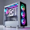ASC TECHNOLOGY Gaming PC Tower, i7-3770 3.90GHz, 16GB RAM, GTX 1650 4GB, 256GB SSD + 1TB HDD, 500W 80+ PSU, White 6 Fan RGB Case, WiFi, Windows 11 – High Performance Gaming