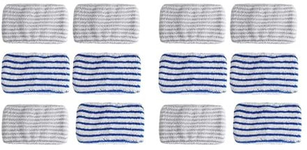 Lot De 12 Lingettes De Rechange En Microfibre For Aspirateurs Rowenta Clean&Steam ZR005801 (séries RY7/RY8). Ne Convient Pas À La Série RX6.