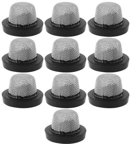 OTOTEC 10Pcs 50 Mesh Spruzzatura Ugello Tazza Filtri a Rete per Spruzzare Fertilizzante Nero 15.5x10.5x10mm
