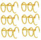 6Stücke Metall Binder Ringe Ring Loose Leaf für Notizbuch Langlebige Buchringe für Scrapbooking und Bastelprojekte Goldene Ringe