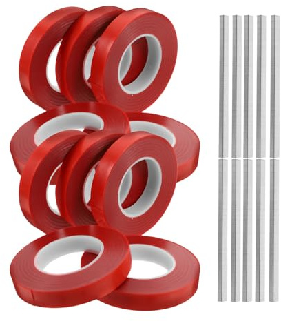 Pflanzenbindemaschine mit 10 Rollen Pvc Gartenband für Pflanzen Rot | Pflanzen und Gemüse, Haushalt und Innenbereich, Einfach zu Bedienen, Multifunktionales Design