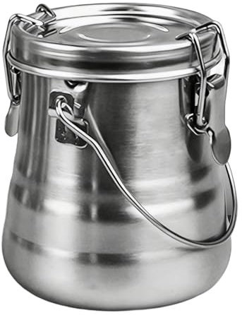 Vestamore Oil Paint Brush Cleaner Jar, Stainless Steel 3.7 x 3.1 in / 9.5 x 7.8 cm, Portable Brush Washer with Airtight No-Spill Lid, for Artist Painting & Palette Cleaning