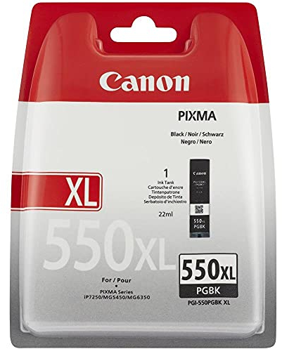 Canon Originaltinte PGI-550 XL PGBK, Größe XL, Schwarz, Plastikverpackung (alte Version)