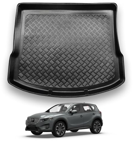 NOMAD Boot Liner Mat for Mazda CX-5 2012-2017 | Tailored PE Car Boot Protector Tray, Waterproof Raised Edge Trunk Mat, Easy Clean Cargo Floor Liner