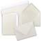 10 x Faltkarten-Set DIN A5 - Natur-Weiss inkl. Umschlägen DIN C5 und passenden Einlegeblättern in Weiß - blanko Klappkarten 14,8 x 21 cm