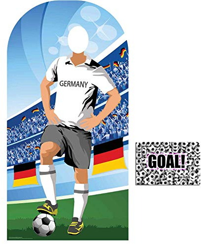 BundleZ-4-FanZ by Starstills Fan Pack - World Cup Football 2018 Germany Stand-In Lifesize Adult Cardboard Cutout with 20cm x 25cm Star Photo