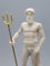 Poseidon griechisch-römischer Gott des Meeres, Neptun gegossener Marmor Statue Skulptur 24,5 cm