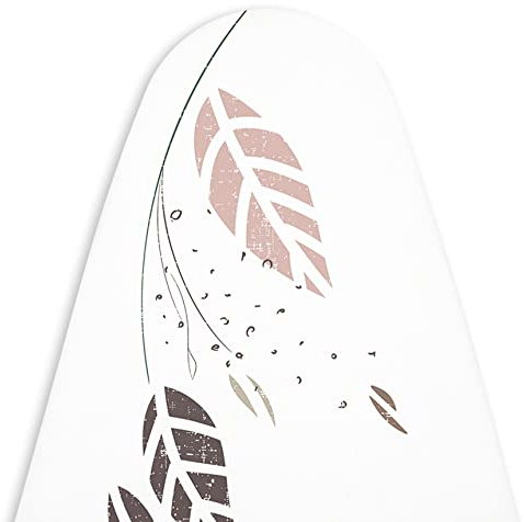 Encasa XO Housse Table à Repasser Luxury Line avec Rembourrage Extra épais (Convient aux Planches Standard de Large de 125x39 cm) Feuille d'automne - pour Home & Hotel
