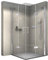 BERNSTEIN Duschabtrennung mit Drehtür Eckeinstieg Dusche EX809 - Nano Hebe-Senk-Mechanismus ESG-Sicherheitsglas - Duschkabine 90 x 90 x 195 cm
