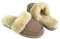 SUPER s6x Lammfell Pantoffel Slipper bequeme Paßform Lammfell Hausschuhe sand beige mit dicken beigen Australischen Lammfell