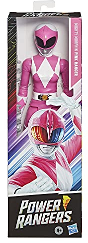 Power Rangers Mighty Morphin Figurine Ranger Rose 30 cm inspirée du Programme TV Classique avec Accessoire Power Bow