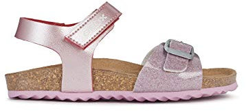 Geox Mädchen Sandalen ADRIEL GIRL,klettverschluss,sandaletten,sommerschuhe,freizeitschuhe,kinder,kids,kinderschuhe,PINK,30 EU / 11.5 UK Child