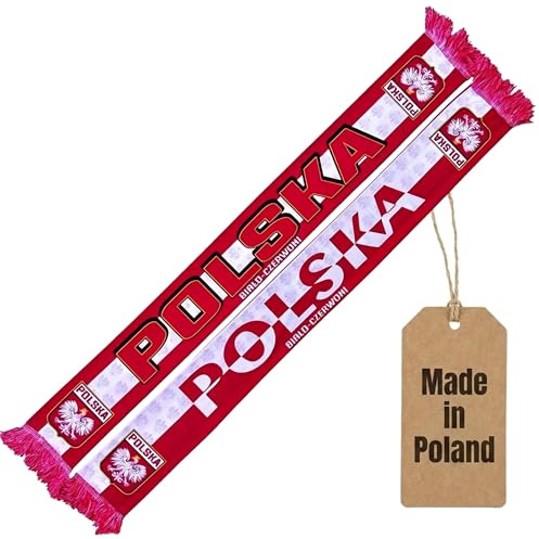 Generisk Polen-halsduk, Polska (sidenscarf/sommarsjal), för europeiska mästerskap, fotbollshalsduk, kulthalsduk, souvenirsjal