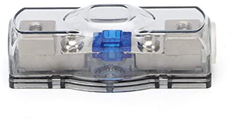 Yctze Mini ANL Sicherungshalter, 40A, Kunststoff + Metall, Navy, Black, für Auto, Wohnmobil, Audiomodifikation, 4/8GA IN-48 GA OUT