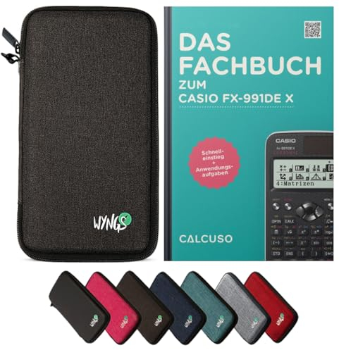 CALCUSO Zubehör Standardpaket Dunkelgrau kompatibel für Taschenrechner Casio FX-991DE X