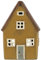 IB Laursen Haus f/Teelicht Nyhavn braunes Dach o/Schornstein - B: 7 H: 14,5 L: 9,5