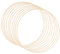 WOPPLXY 10 Stück Holzringe zum Basteln, 30cm Dekoringe zum Hängen, Holzring für DIY Handwerk, Dreamcatcher, Hochzeit Kranz Decor