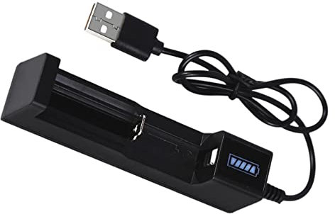 USB 18650 Batterie Ladegerät Box mit 1 Schlitz für Li-Ion Batterien 3.7V-4.2V