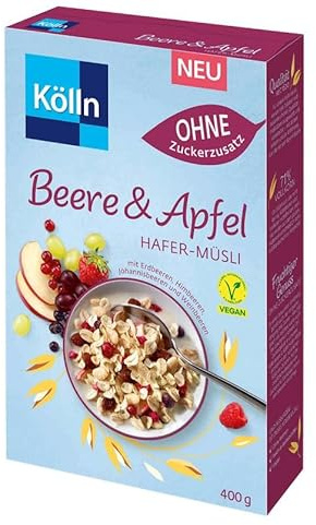 Kölln Müsli Beere&Apfel ohne Zuckerzusatz, 400g