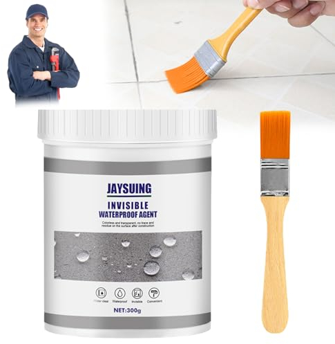 300g Transparenter Wasserdichter Beschichtungsmittel, Wasserdichte Isolier-Dichtstoff-Emulsion, Wasserdichte Isolierversiegelung für Badezimmer, Toilette, Fliesen, Wände, Dach