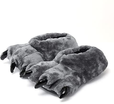 Unisex Soft Plüsch Haus Hausschuhe Tier Kostüm Pfote Claw Schuhe