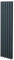 Oval Column Radiator 1600mm x 360mm Modern Designer Double Panel Central Heating Heater Matt Anthracite Grey Carbon Steel Vertical Kitchen Living Room FREE Cleaning Brush Fixing Kit & Brackets