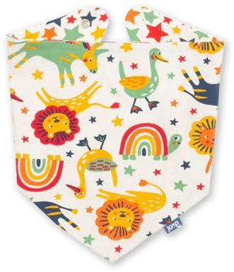 Kite, Lätzchen (regenbogen-Tiere-bunt, Einheitsgröße)