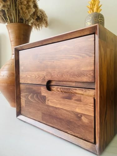 Generic Nachttisch mit Schublade, Doppelbett, elegant, ästhetisch, transparent