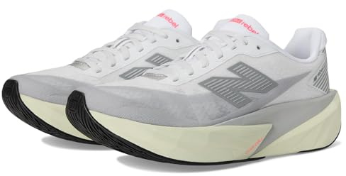 New Balance FuelCell Rebel V5 Damen-Laufschuh, Raincloud/White/Mineral, 37.5 EU