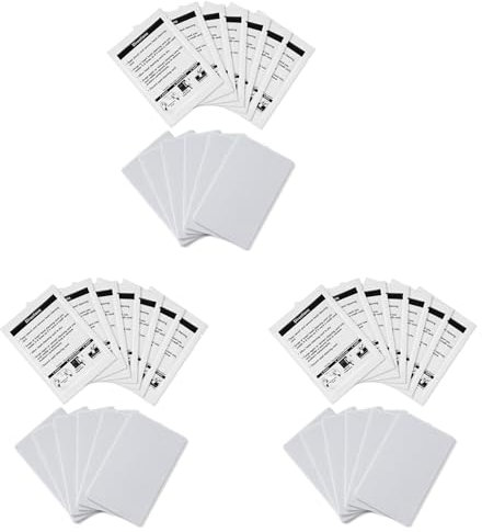 Spourita CR80-Reinigungskarten, Doppelseitiger Kartenleser-Reiniger, POS-Swipe-Terminal-Reinigungskarten -CR80 Kartenchip-Reiniger (30 StüCk)
