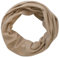 Lilano Bio Wolle-Seide Schlauchschal, 70% Wolle 30% Seide, Unisex Loop-Schal für Sport und Freizeit (Sand, 49 x 27 cm)