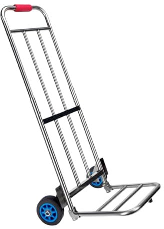 Coolpleasant Sackkarre,Klappwagen,Edelstahl-treppensackkarre mit Einem Ausgedehnbaren Griff für Den Inland und Kommerziellen Gebrauch(Size:b)