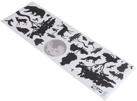 SHINEOFI Stickers Muraux Animaux Foret Décoratif Pour Maison Autocollant Mural Pour Chambre Thème Animalier Forêt