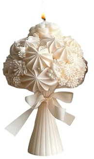 YHAILI Stampi 3D per bouquet di rose per candele, stampi in silicone a forma di fiore, stampi per ornamenti per candele, stampi per resina epossidica