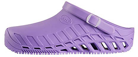 Scholl - Clog Evo, Zuecos Sanitarios Profesionales, Unisex - Adulto, Lilla, 36/37 EU